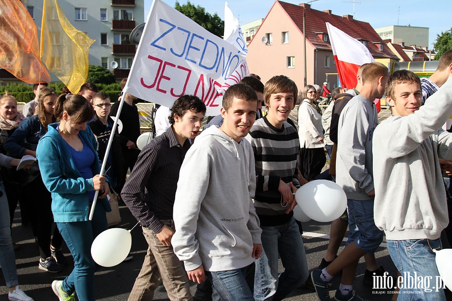 IV Marsz w obronie ycia i rodziny - Elblg 1.06.2014r., fot. 31