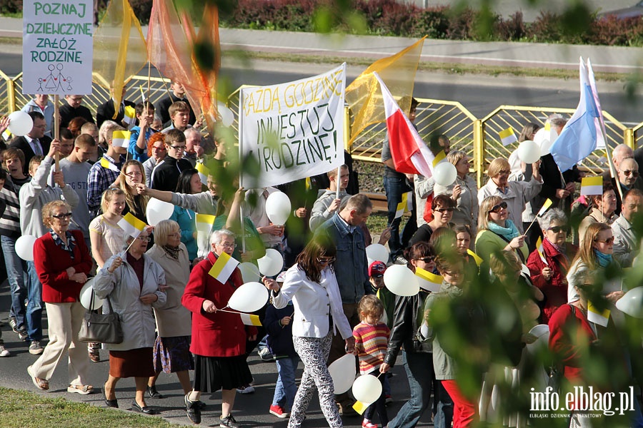 IV Marsz w obronie ycia i rodziny - Elblg 1.06.2014r., fot. 34