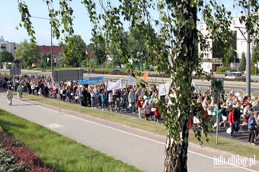 IV Marsz w obronie ycia i rodziny - Elblg 1.06.2014r., fot. 35