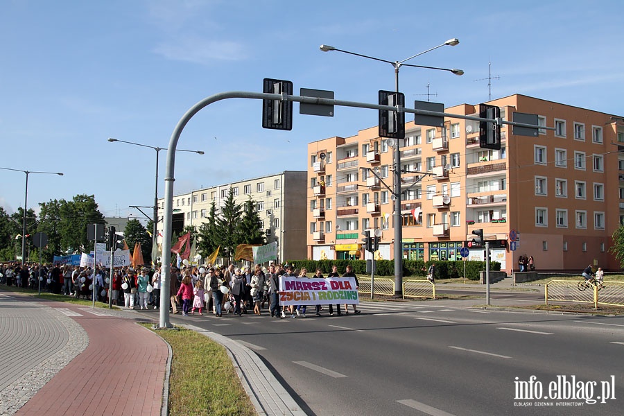 IV Marsz w obronie ycia i rodziny - Elblg 1.06.2014r., fot. 36