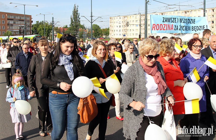 IV Marsz w obronie ycia i rodziny - Elblg 1.06.2014r., fot. 41