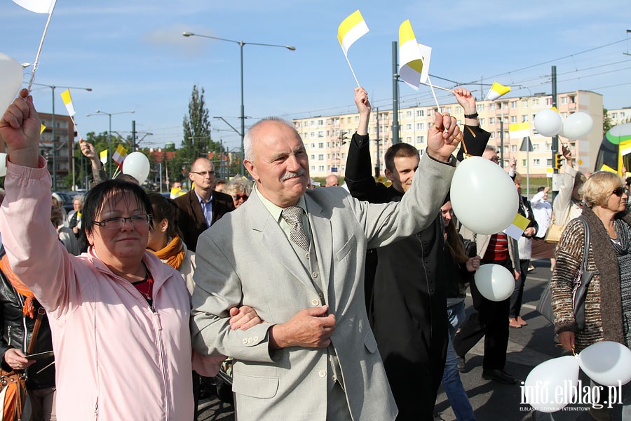 IV Marsz w obronie ycia i rodziny - Elblg 1.06.2014r., fot. 44