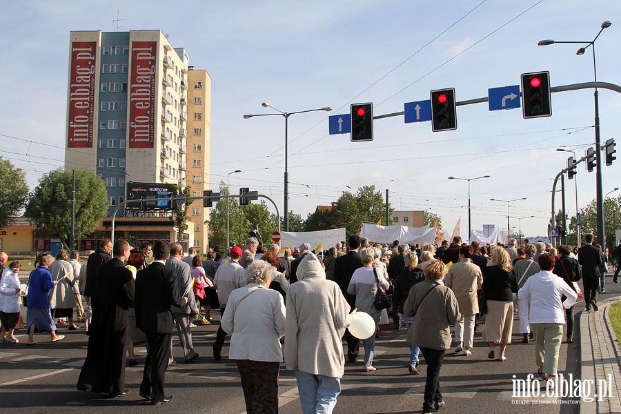IV Marsz w obronie ycia i rodziny - Elblg 1.06.2014r., fot. 46