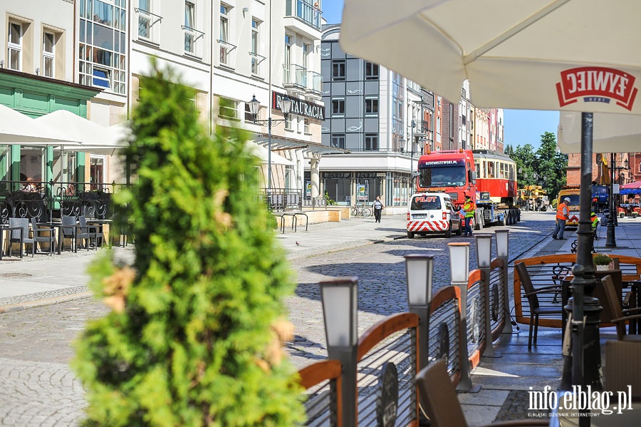 Pod Bramą Targową ponownie stanął zabytkowy tramwaj, fot. 9
