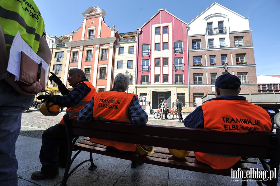 Pod Bramą Targową ponownie stanął zabytkowy tramwaj, fot. 23