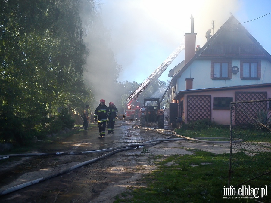 Pożar domu jednorodzinnego przy ul. Witkiewicza, fot. 6