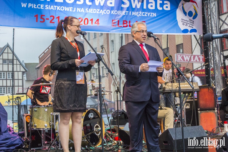 Prezentacja druyn Mistrzostw wiata w siatkwce na siedzco - Elblg 2014, fot. 27