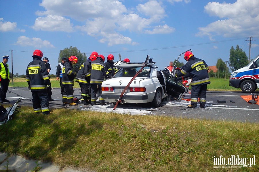 miertelny wypadek na "sidemce" pod Elblgiem, fot. 2