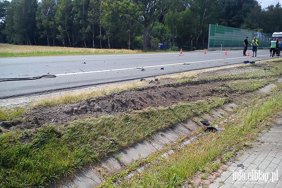 miertelny wypadek na "sidemce" pod Elblgiem, fot. 12
