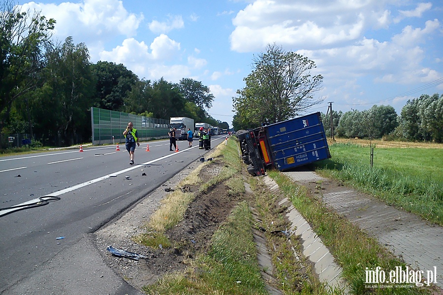 miertelny wypadek na "sidemce" pod Elblgiem, fot. 13