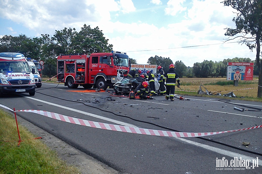 miertelny wypadek na "sidemce" pod Elblgiem, fot. 14