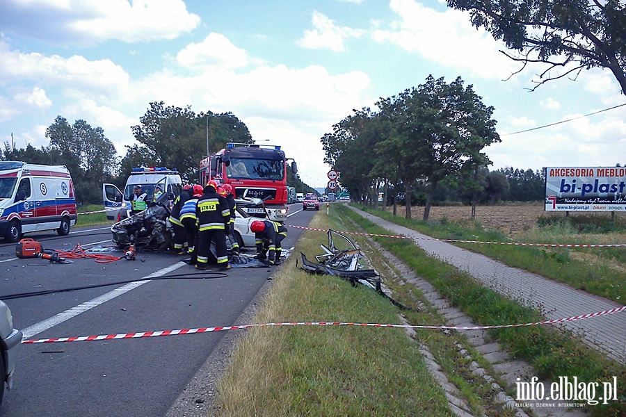 miertelny wypadek na "sidemce" pod Elblgiem, fot. 18