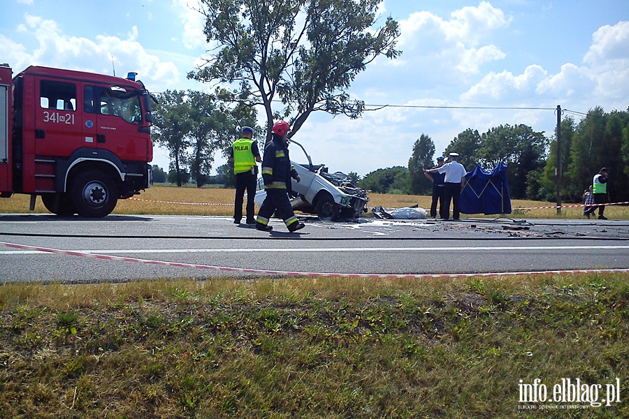 miertelny wypadek na "sidemce" pod Elblgiem, fot. 26
