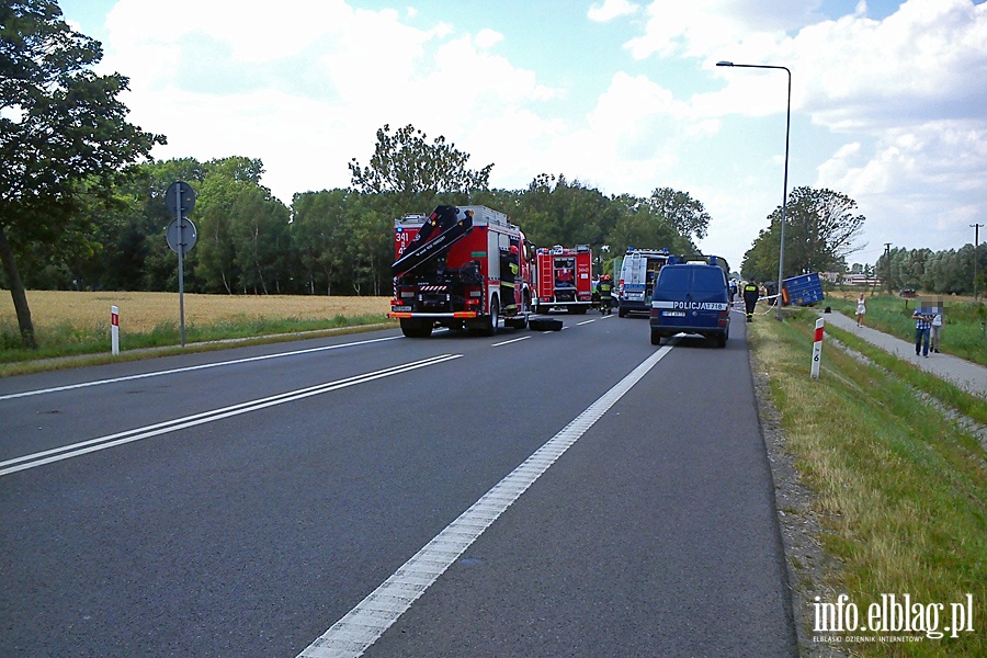 miertelny wypadek na "sidemce" pod Elblgiem, fot. 29