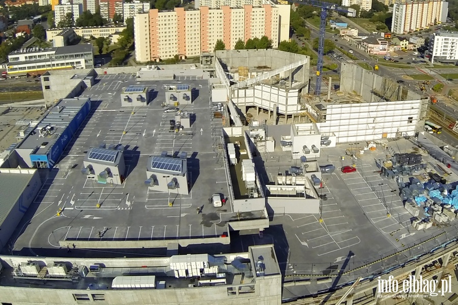 Rozbudowa Centrum Handlowego Ogrody w Elblgu z perspektywy lotu ptaka, fot. 4