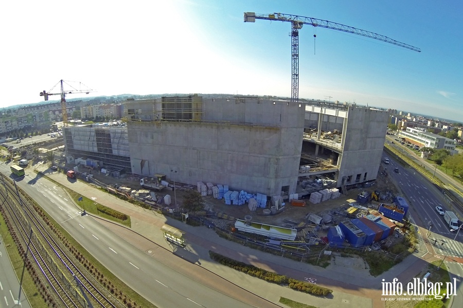 Rozbudowa Centrum Handlowego Ogrody w Elblągu z perspektywy lotu ptaka, fot. 9