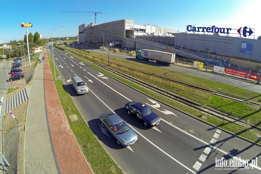 Rozbudowa Centrum Handlowego Ogrody w Elblągu z perspektywy lotu ptaka, fot. 12