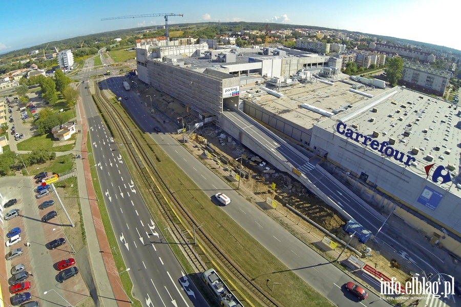Rozbudowa Centrum Handlowego Ogrody w Elblgu z perspektywy lotu ptaka, fot. 13