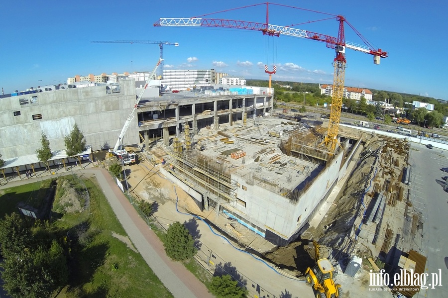 Rozbudowa Centrum Handlowego Ogrody w Elblgu z perspektywy lotu ptaka, fot. 20