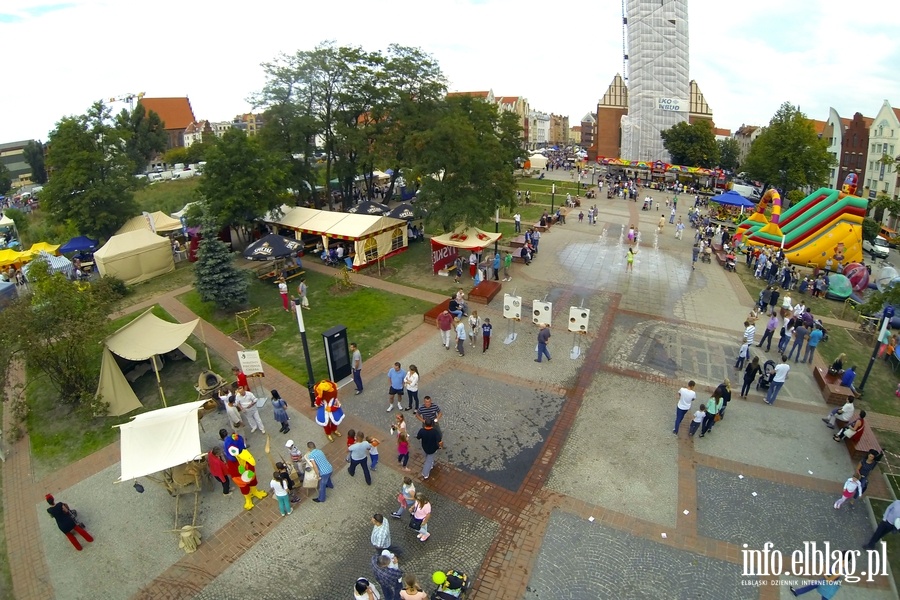 Elblskie wito Chleba 2014 z perspektywy lotu ptaka, fot. 15