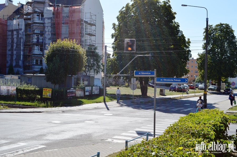 Przejazd tramwajowy na skrzyowaniu Robotniczej z Obrocw Pokoju, fot. 2