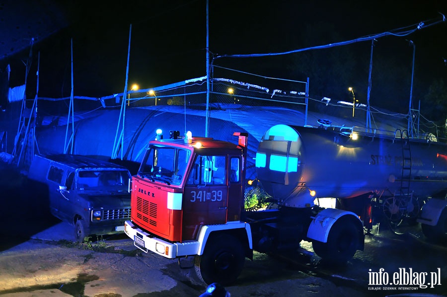  Pożar na Modrzewinie. Połowa elblążan nie ma prądu, fot. 3