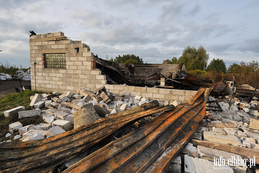  Pożar na Modrzewinie. Połowa elblążan nie ma prądu, fot. 19