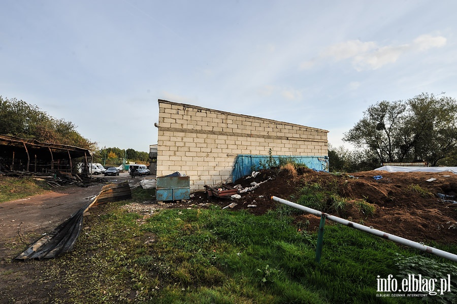  Pożar na Modrzewinie. Połowa elblążan nie ma prądu, fot. 21