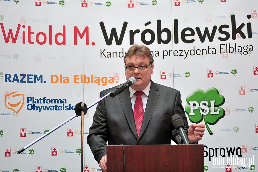 Rozpoczcie kampanii wyborczej kandytata na prezydenta W.Wrblewskiego, fot. 12