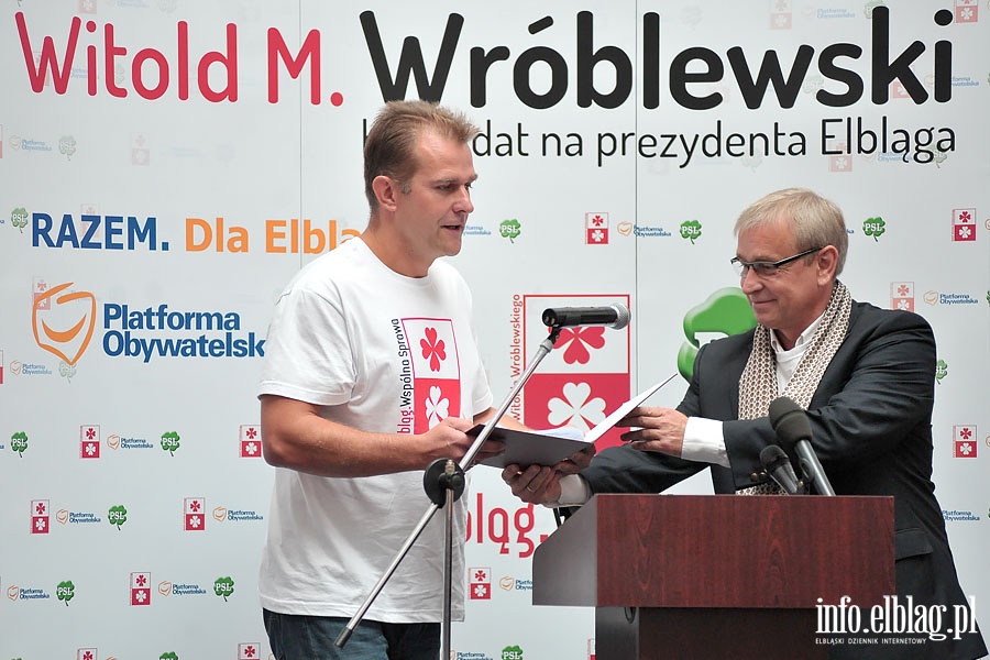 Rozpoczcie kampanii wyborczej kandytata na prezydenta W.Wrblewskiego, fot. 92