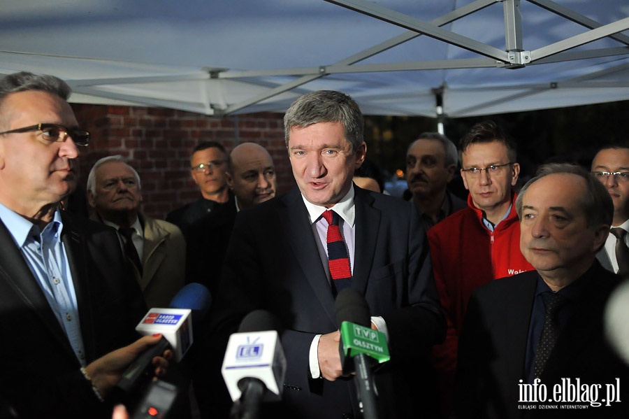 Jerzy Wenderlich , Janusz Nowak i Władysław Mańkut na spotkaniu SLD w Elblągu, fot. 3
