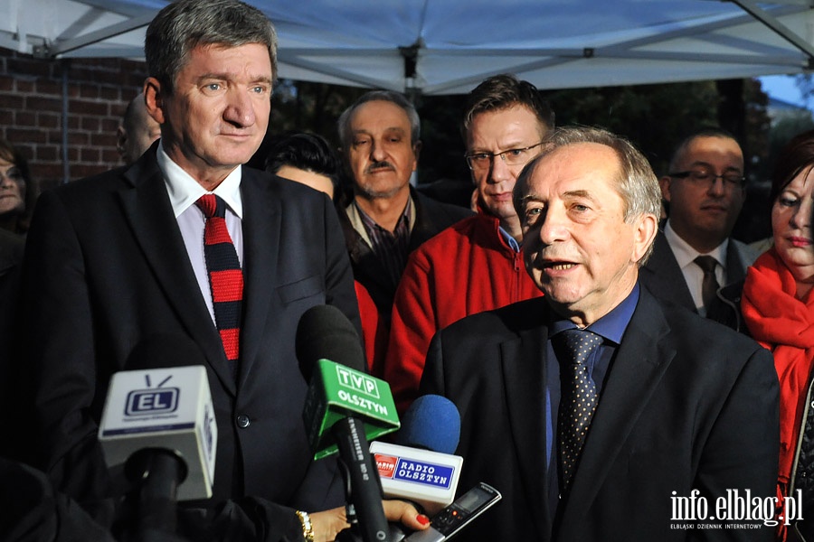 Jerzy Wenderlich , Janusz Nowak i Władysław Mańkut na spotkaniu SLD w Elblągu, fot. 8