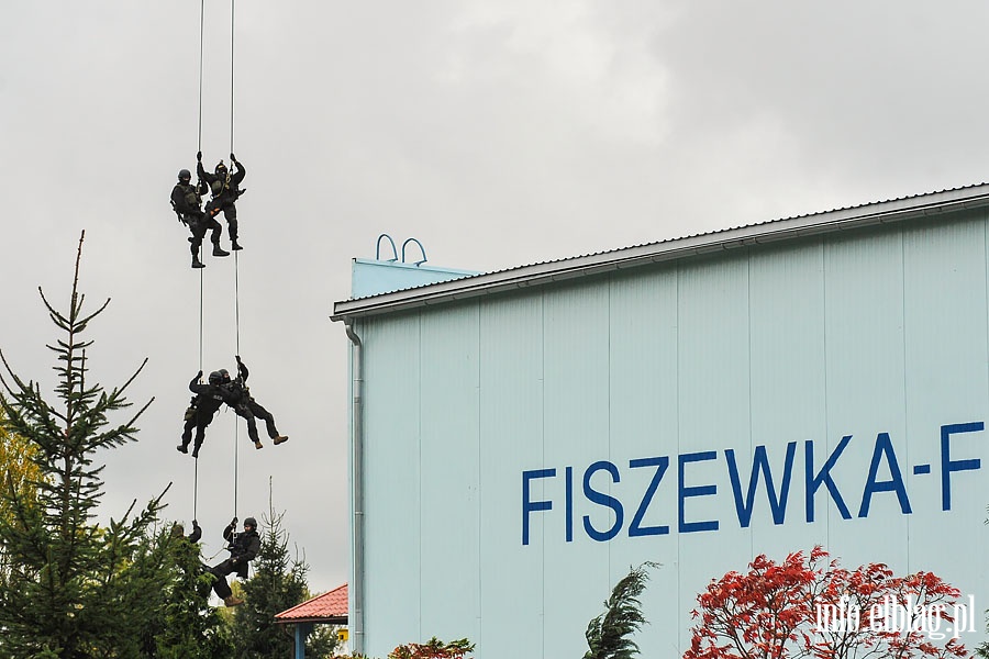 Atak terrorystw na stacj pomp Fiszewka - F przy ul.Warszawskiej w Elblgu, fot. 45