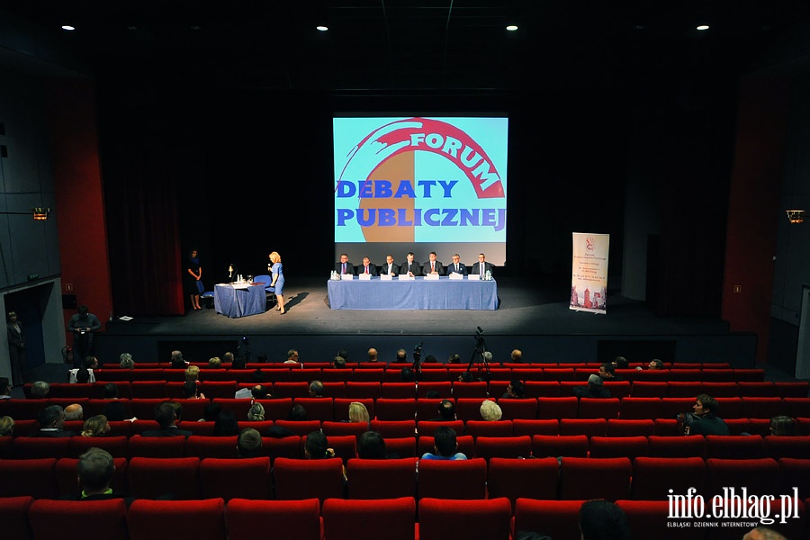 Debata publiczna z udziaem kandydatw na prezydenta miasta Elblg , fot. 1