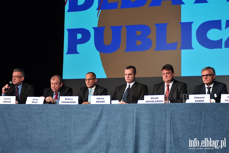 Debata publiczna z udziałem kandydatów na prezydenta miasta Elbląg , fot. 19