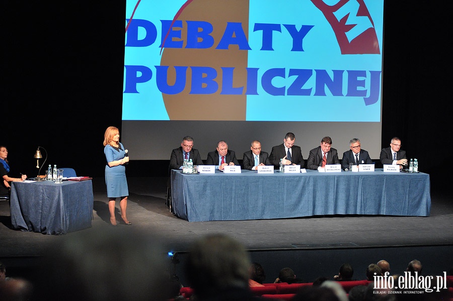 Debata publiczna z udziałem kandydatów na prezydenta miasta Elbląg , fot. 34