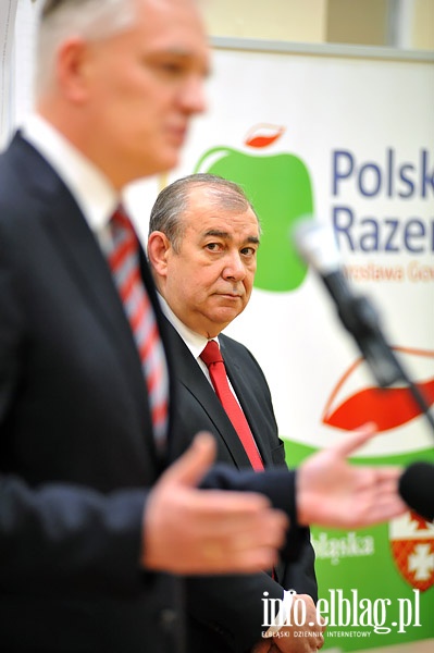 Jerzy Wilk i Jarosaw Gowin na spotkaniu podsumowujcym wybory, fot. 5