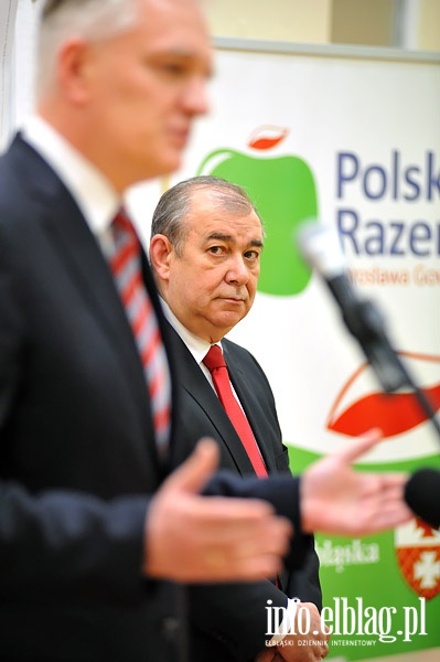 Jerzy Wilk i Jarosław Gowin na spotkaniu podsumowującym wybory, fot. 5