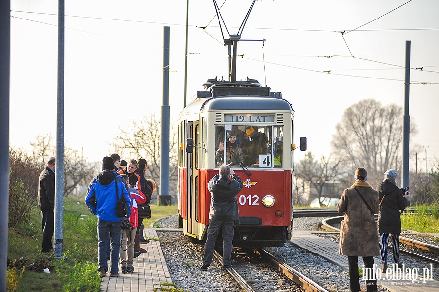 W zabytkowej "ence" poznawali bogat histori elblskich tramwajw, fot. 31