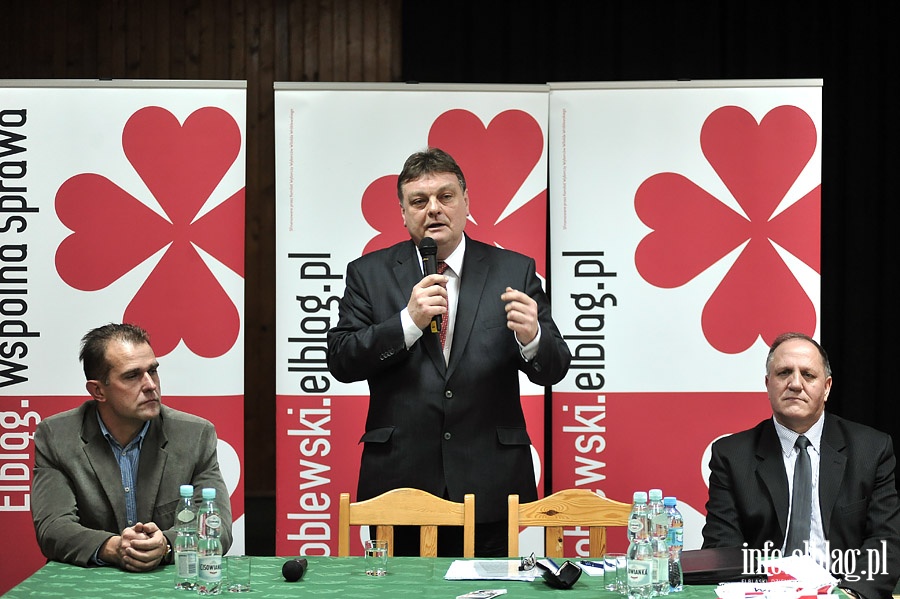 Zakrzewo, spotkanie Witolda Wróblewskiego z mieszkańcami , fot. 1