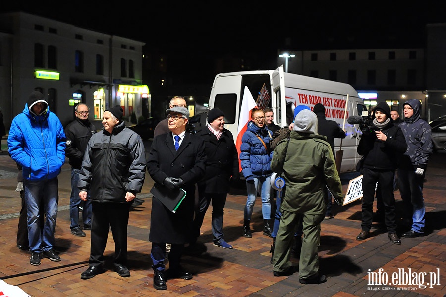 Elblnie wyszli na ulic protestujc przeciwko faszerstwom wyborczym, fot. 2