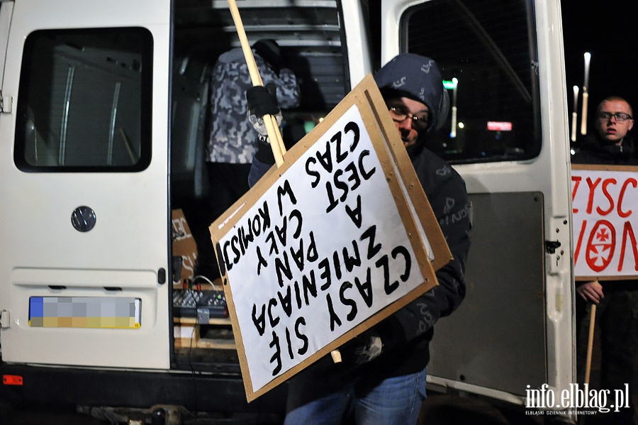 Elblnie wyszli na ulic protestujc przeciwko faszerstwom wyborczym, fot. 5