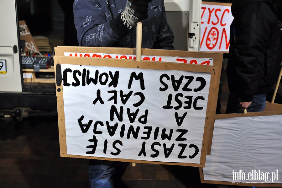 Elblnie wyszli na ulic protestujc przeciwko faszerstwom wyborczym, fot. 6