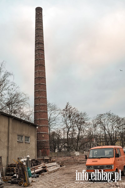 Rozbirka budynkw dawnej mleczarni przy ul. Bema , fot. 8