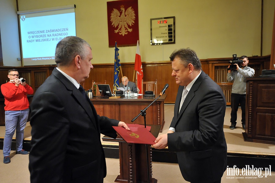 I Sesja Rady Miejskiej VII kadencji 2014-2018r., fot. 32