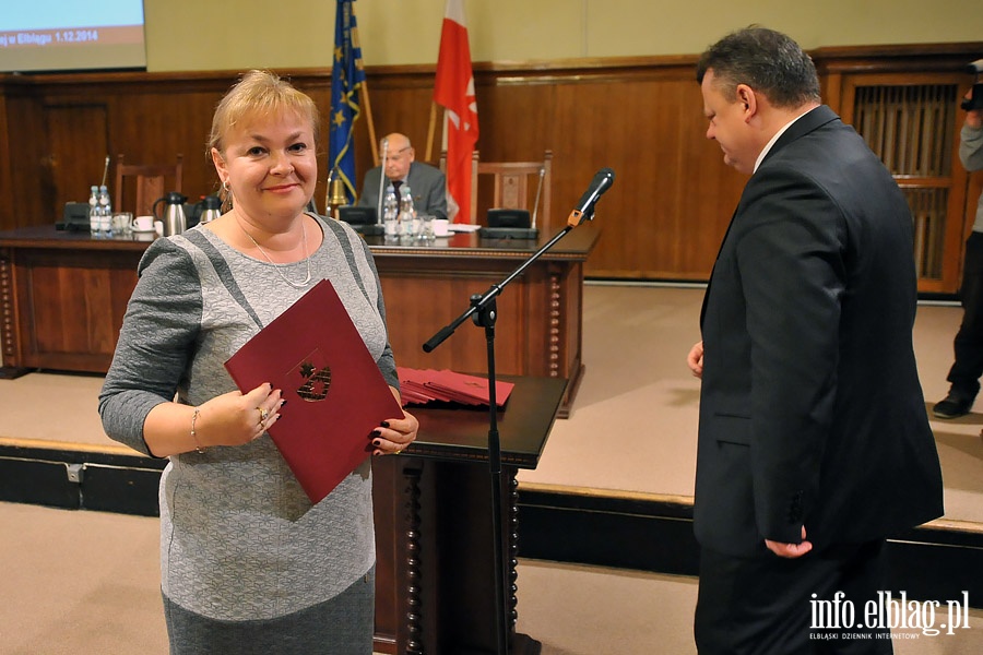 I Sesja Rady Miejskiej VII kadencji 2014-2018r., fot. 33