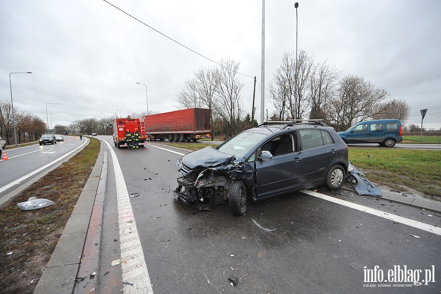 Kolizja w Kazimierzowie z udziaem VW Golf Plus i VW Transporter, fot. 5