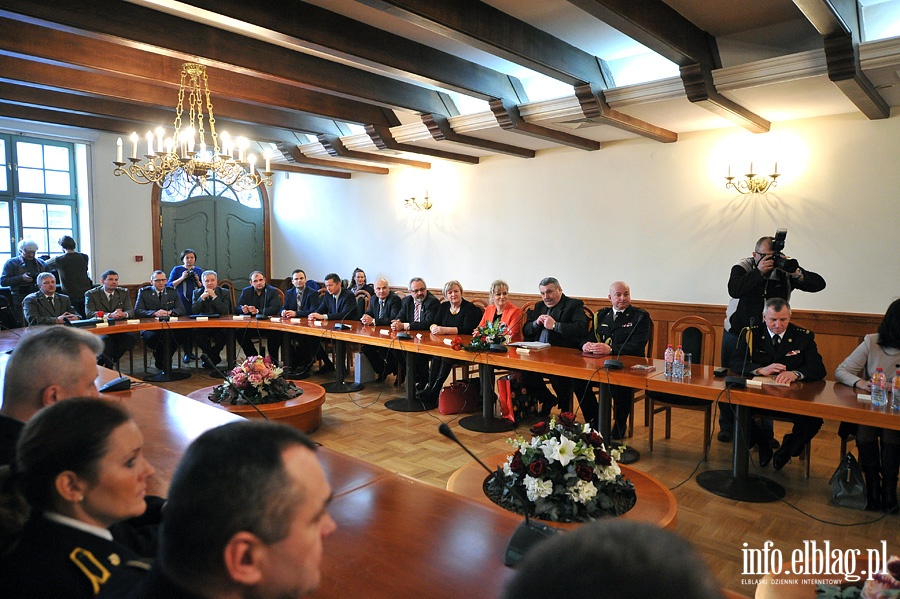 Podsumowanie roku 2014 przez elblsk stra poarn, fot. 1