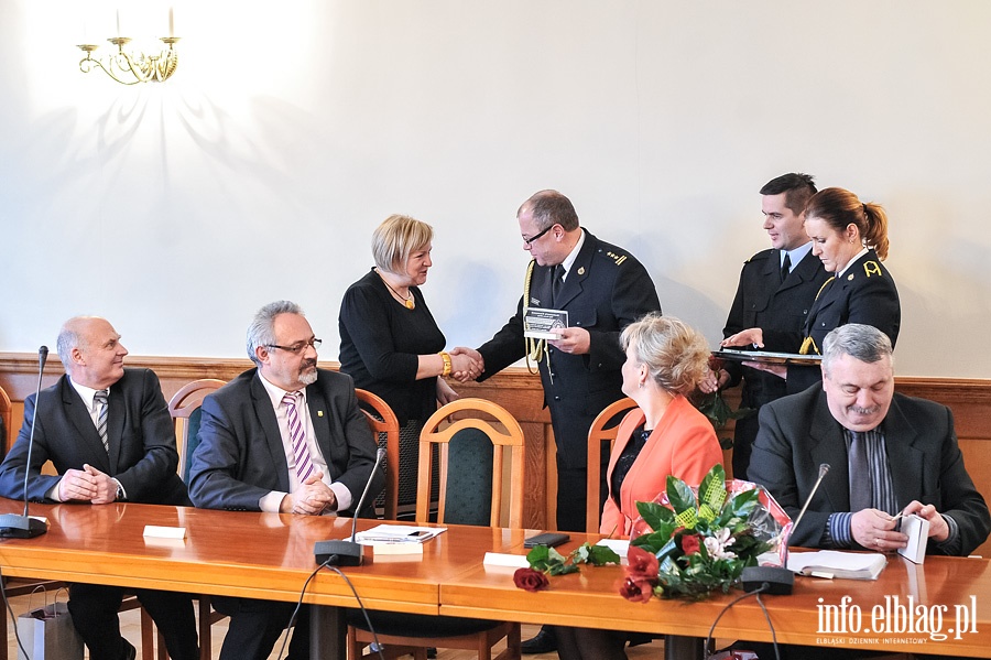 Podsumowanie roku 2014 przez elbląską straż pożarną, fot. 32