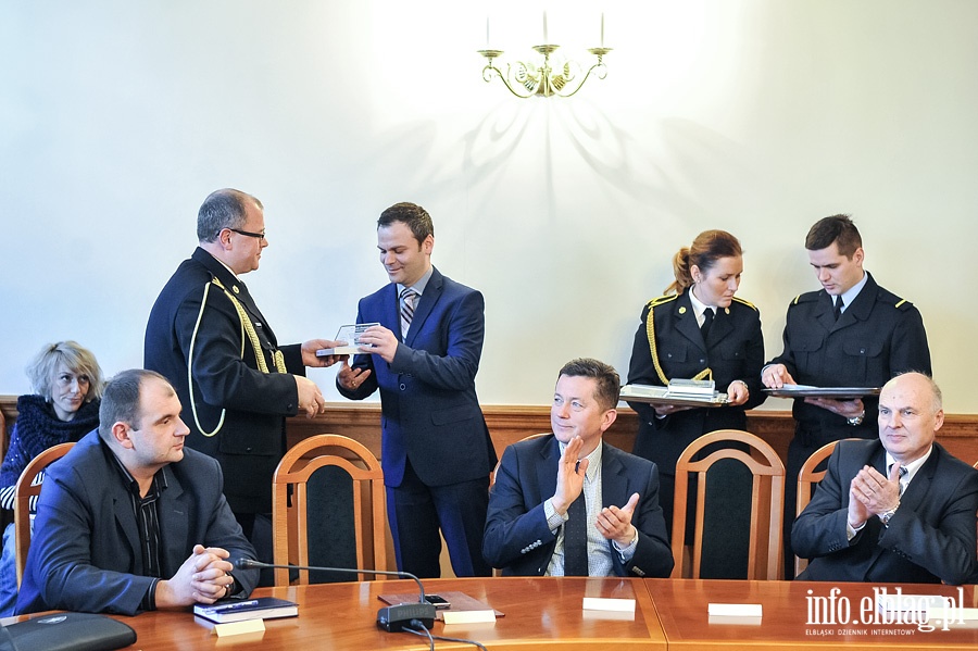 Podsumowanie roku 2014 przez elbląską straż pożarną, fot. 35